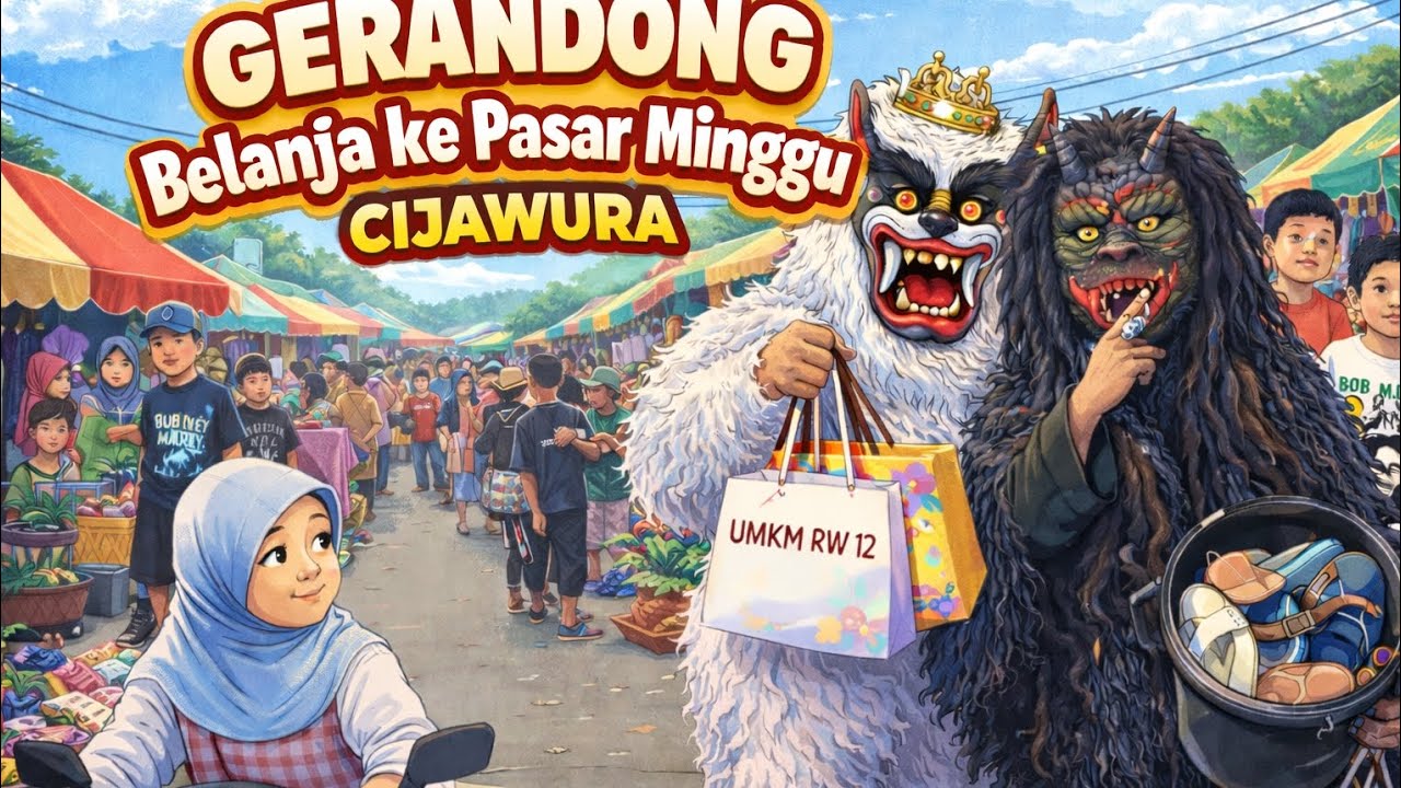 GERANDONG NGABUBURIT KE PASAR MINGGU #gerandong #umkm