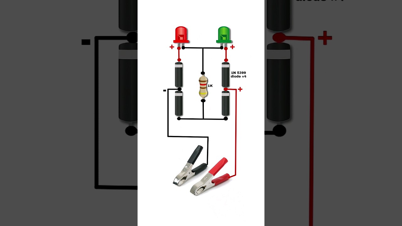 How to make battery tester | Battery terminal tester circuit