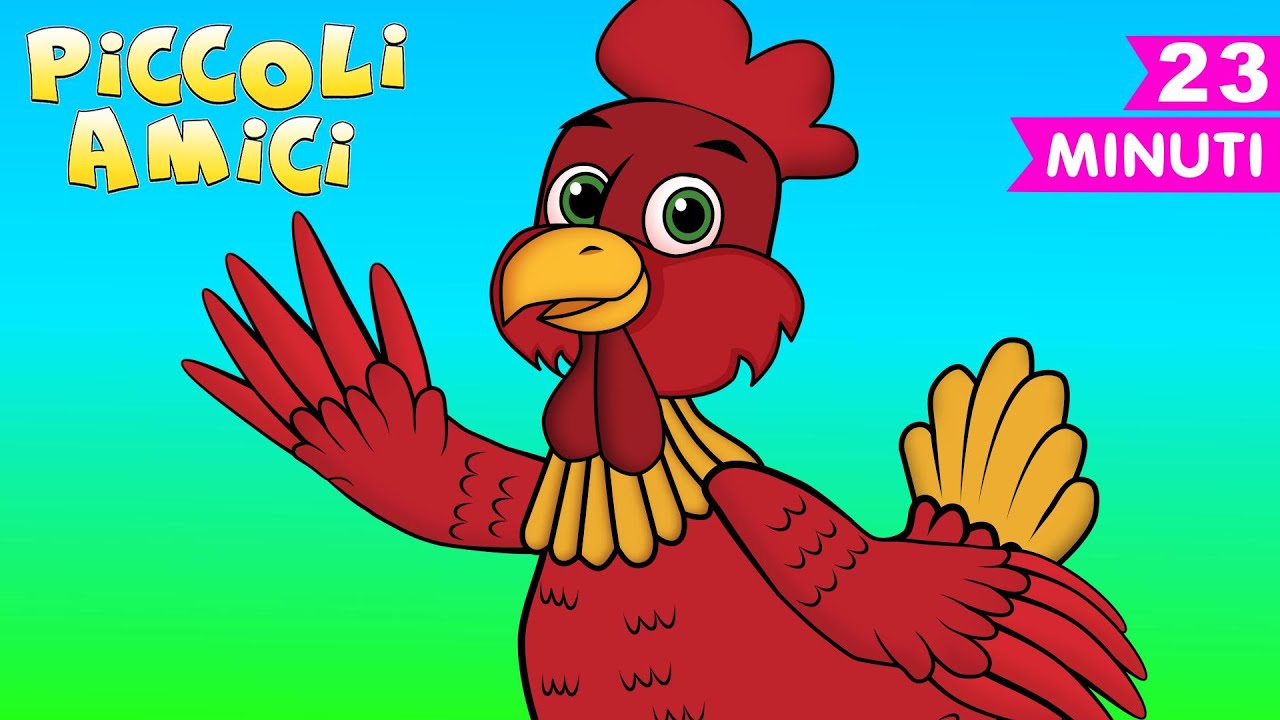 La Gallinella Rossa Canzone Italiana | Canzoni per Bambini con Piccoli Amici