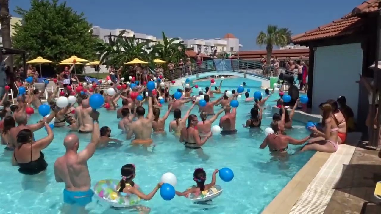 Club Marmara Zorbas Beach H&ocirc;tel, Tigaki, Kos, Gr&egrave;ce - Pool Party du 18-07-23
