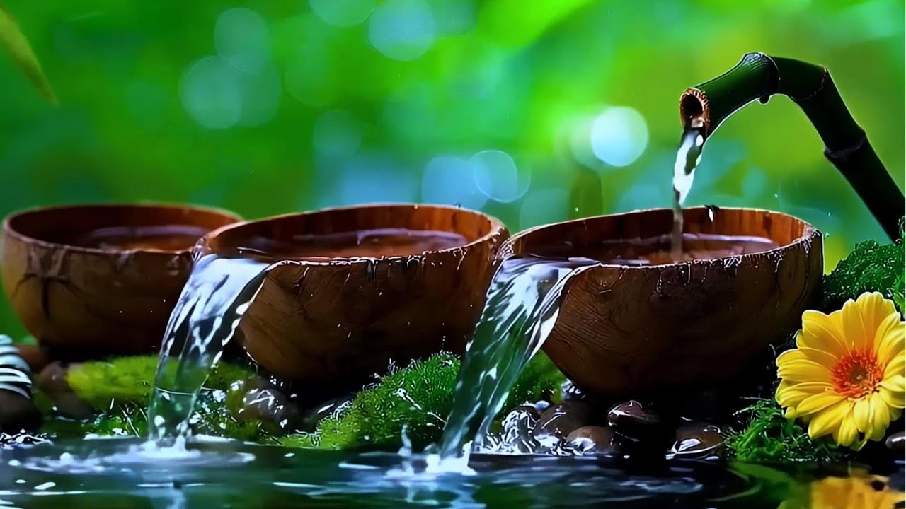 Relaxing Piano Music Bamboo Water Fountain Sleep Music Relaxing Music Meditation Music