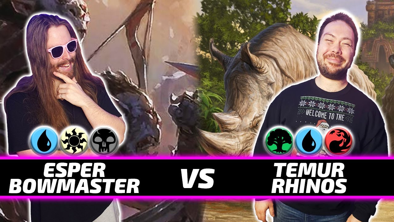 Esper Bowmaster vs Temur Rhinos [Paper Modern MtG Gameplay] 2023