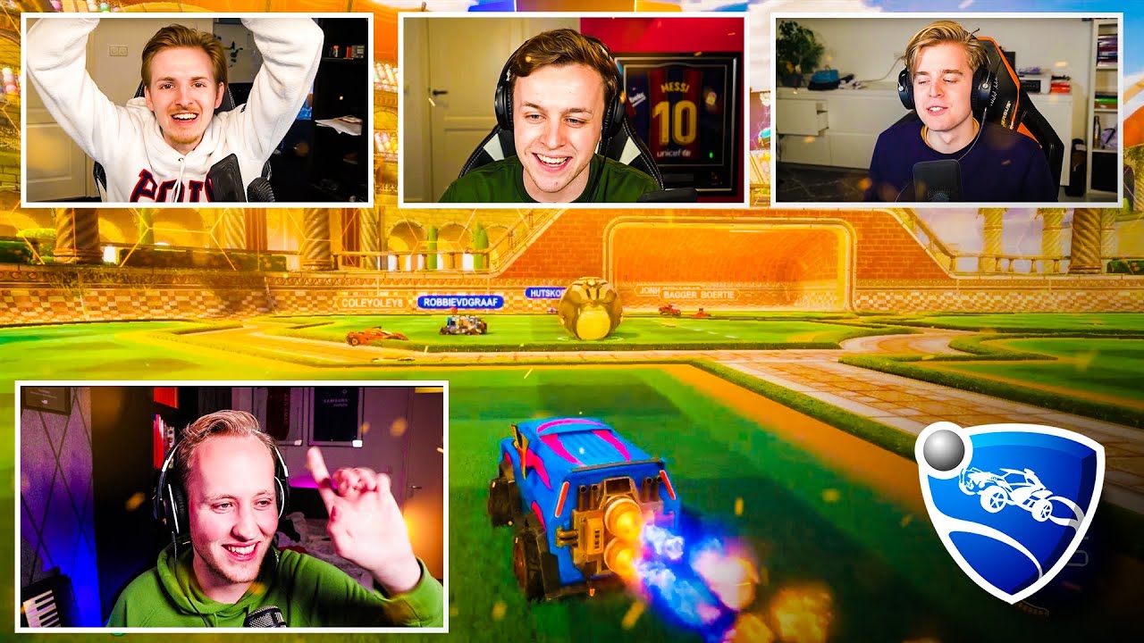 MIJN 'ROCKET LEAGUE MET DE BANKZITTERS' ONTGROENING ft. Mat, Koen en Rob