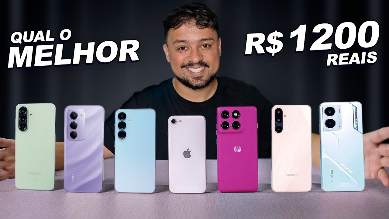 Melhores CELULARES até R$1200 de CADA MARCA em 2026!