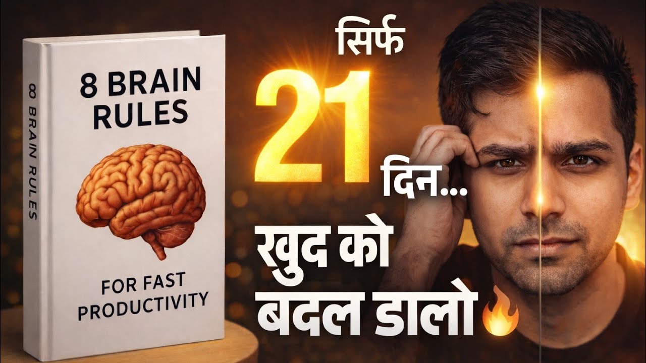Just 21 days… change yourself | 8 Brain Rules Summary