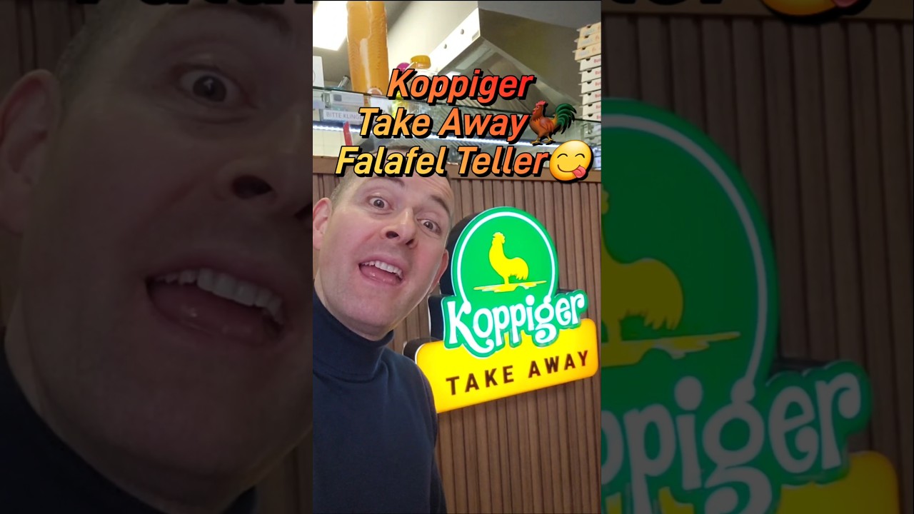 Koppiger Take Away Falafel Teller🐓#koppigen #eating #essen #funny #restaurant #vegi #shorts