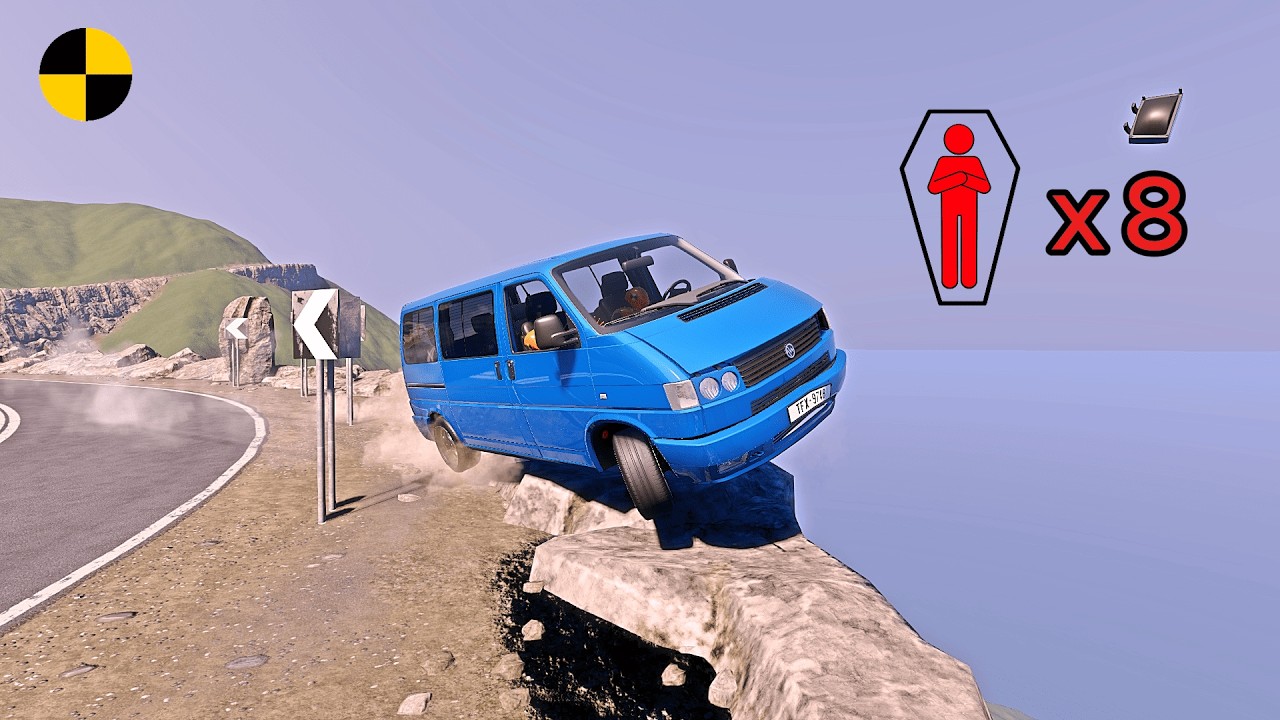 Realistic High-Speed Car Crashes in BeamNG.drive #199 | Ultra Detailed Crash Compilation