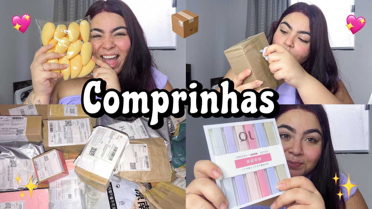 COMPRINHAS DA SHOPEE - Abrindo pacotes 💖✨📦