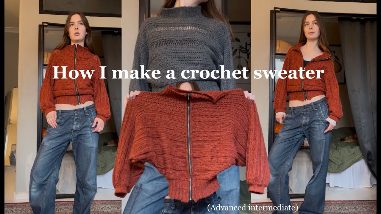 How I make a crochet sweater (intermediate advanced)