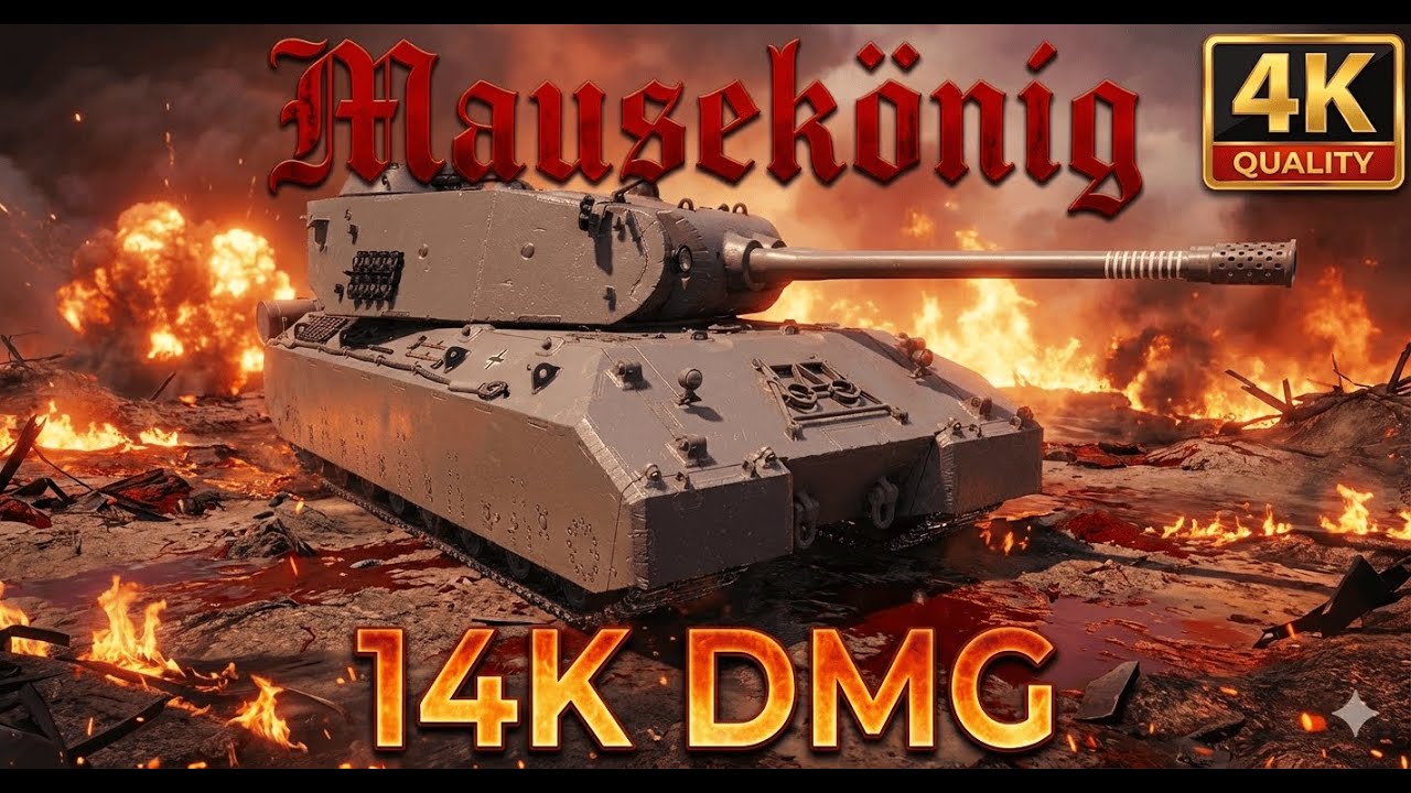Mausekönig :: 14K Damage :: Mir Tankov WoT(Lesta)