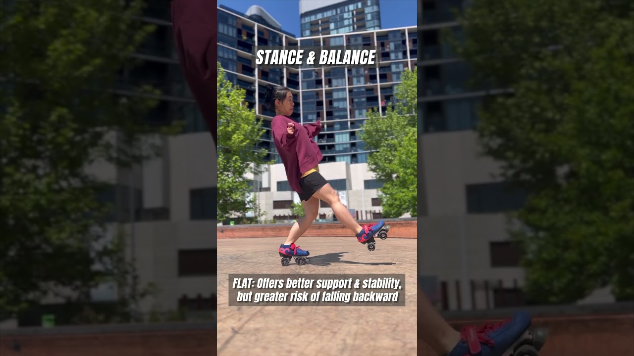 Flat vs. Heel Roller Skates Comparison | #shorts