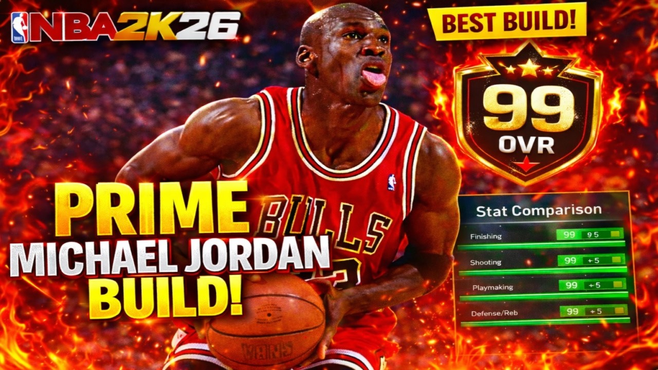 Best *PRIME* MICHEAL JORDAN Build in NBA 2K26 with ALL ANIMATIONS