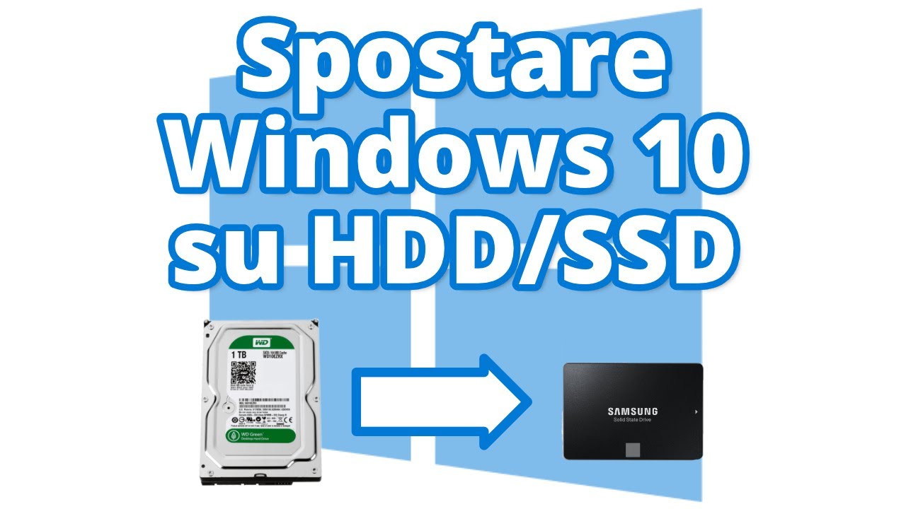 Come spostare/copiare/clonare Windows da HDD a SSD