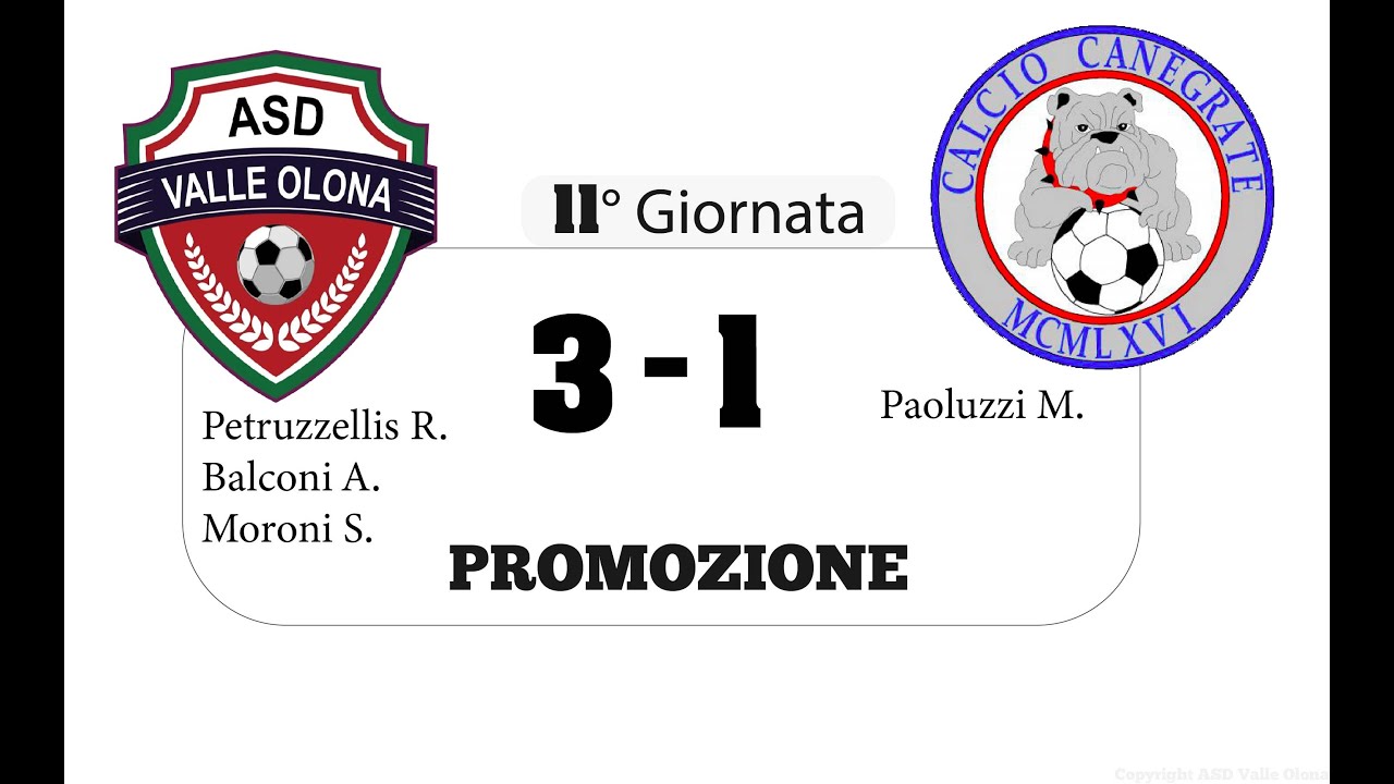 Hightlight Promozione| 11g | Valle Olona - Canegrate