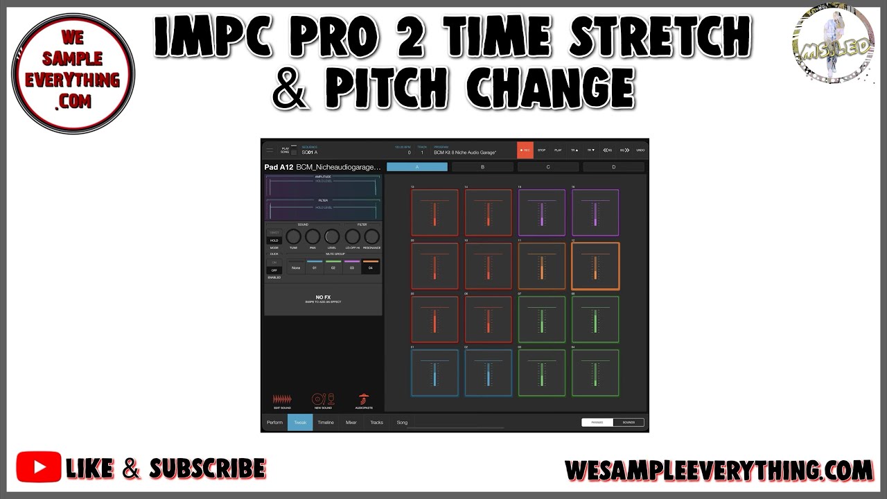iMPC Pro 2 Time stretching & pitch change in iMPC Pro2