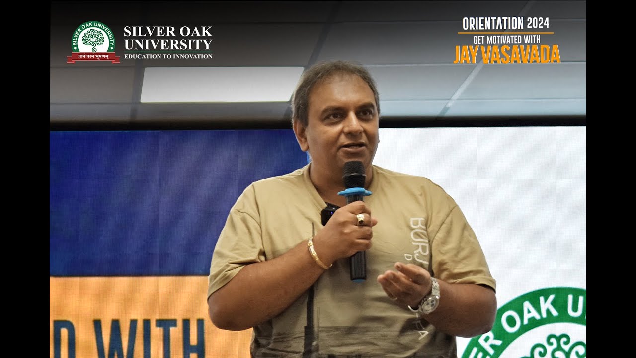 Jay Vasavada Inspires First-Year Students at Silver Oak University Orientation 2024!