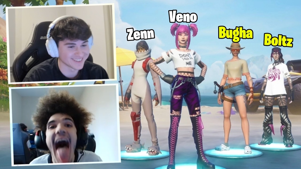 Veno Zenn VS Bugha Boltz 2V2 Realistics!