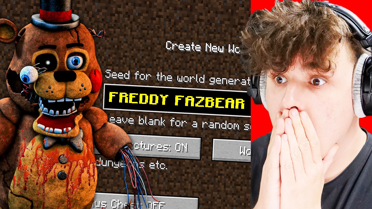 NIGDY NIE GRAJ na SEEDZIE FREDDY FAZBEAR w MINECRAFT 😭!!!