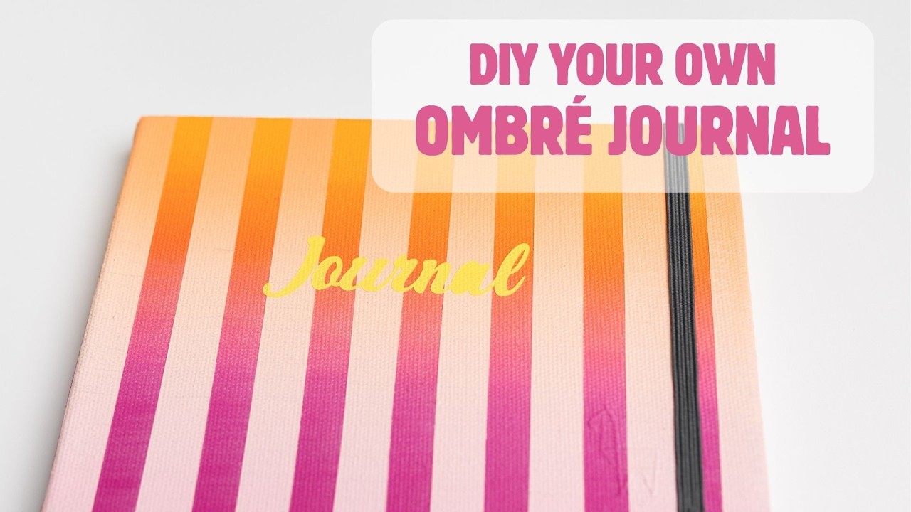 Making an ombré painted art journal step by step