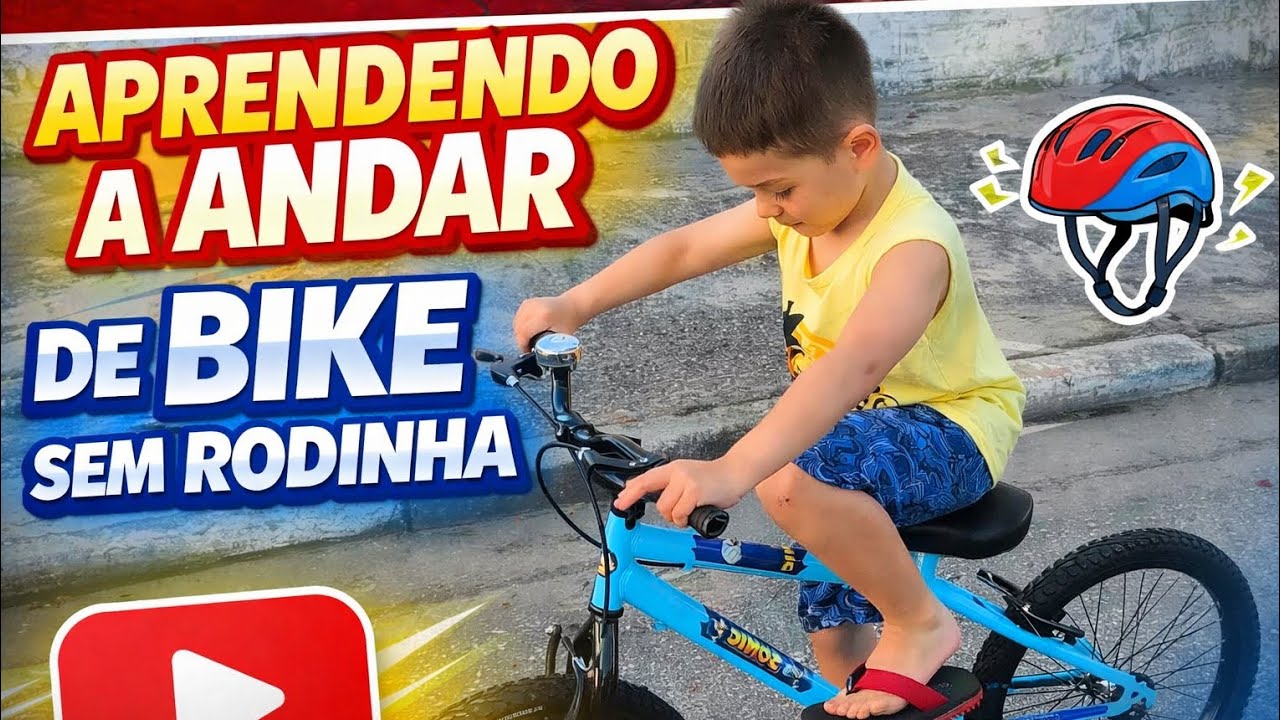 Quase atropelei uma árvore aprendendo a andar de bike!
