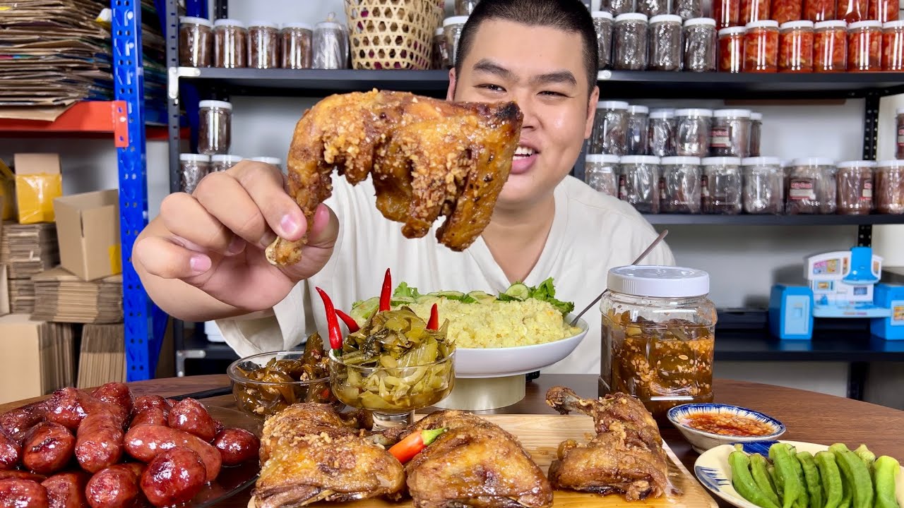 Rất Lâu Rồi Mới Ăn 1 Mâm Cơm Gà Xối Mỡ Hoành Tráng Như Vậy Nhưng Cái Kết Thật Lạ