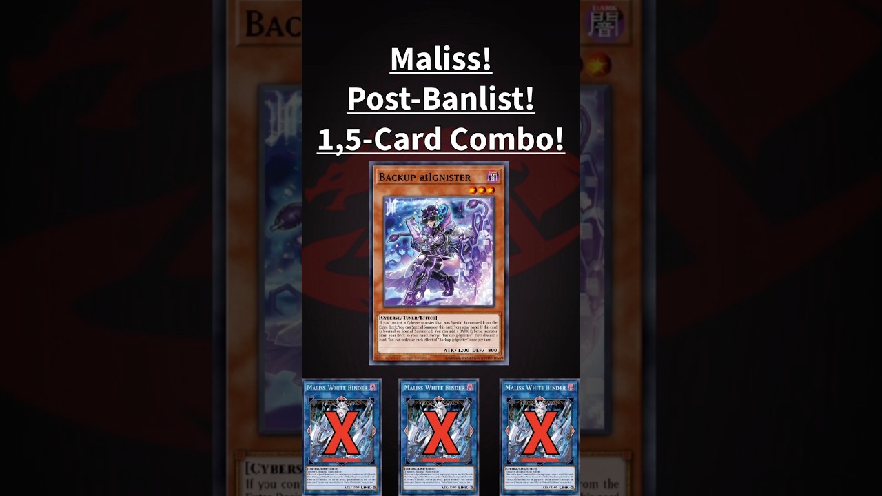 Yugioh! Maliss! Post-Banlist! Combo! #postbanlist #yugioh #bestdeck #maliss #yugiohcommunity #tcg