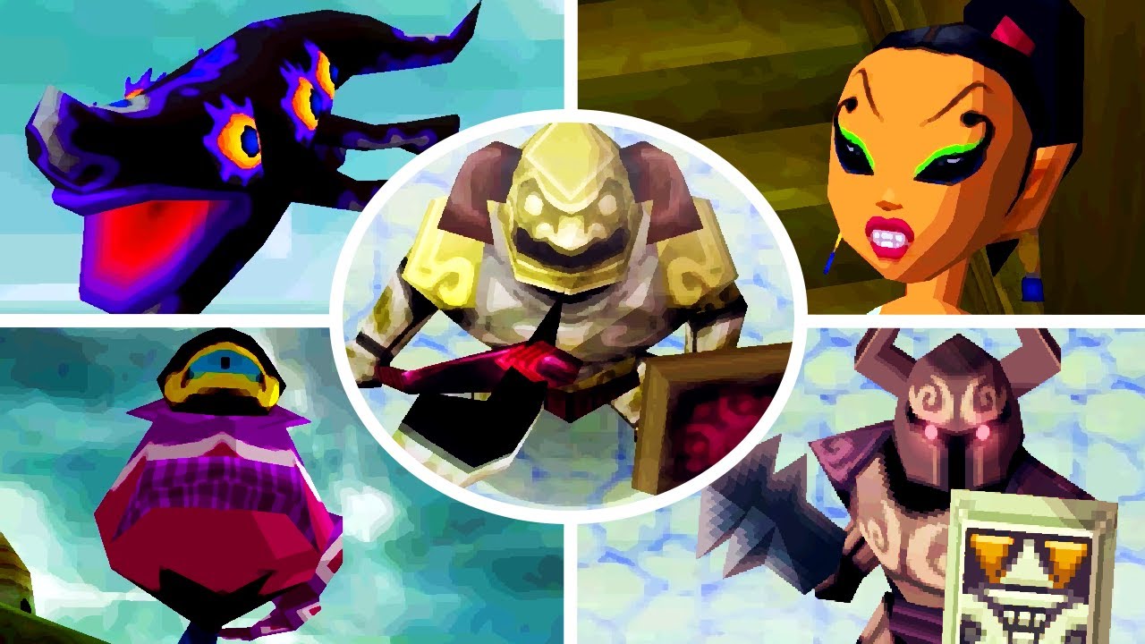 Zelda: Phantom Hourglass HD - All Mini-Bosses (No Damage)