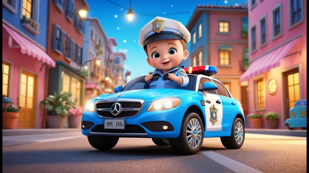 Police Car Siren Song | Fun Learning & Action Song for Toddlers
