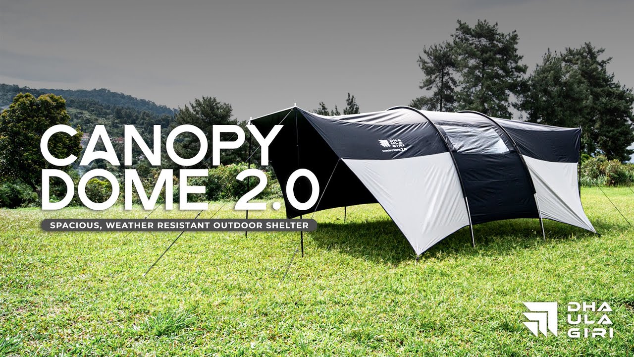 Shelter terbaru dhaulagiri lebih besar & kokoh cocok buat rame-rame sob | Set Up Canopy Dome 2.0