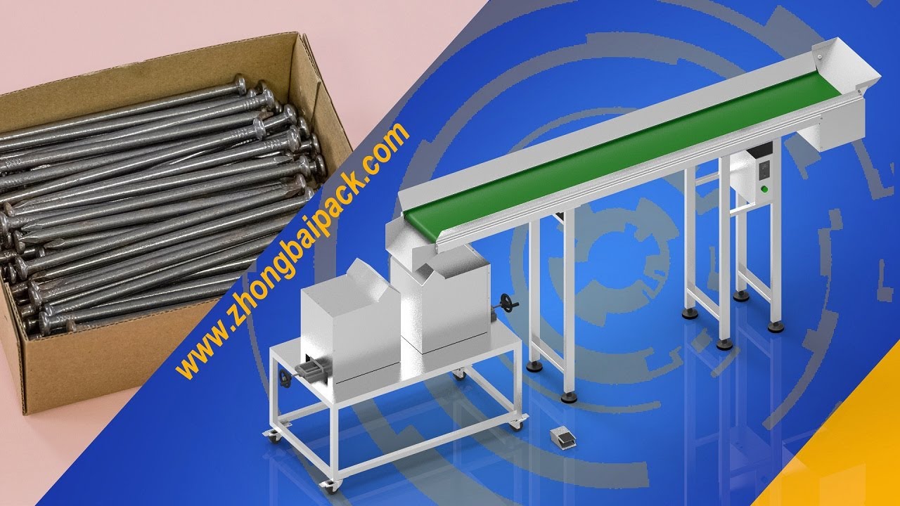 Magnet Aligning Orientation Machine for Screw Nails Box Filling