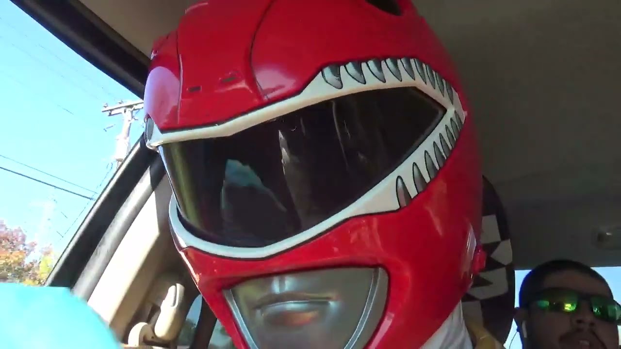 red ranger goes to Christmas parade part 4