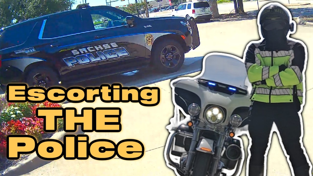 Police Officer Funeral: Motorcycle Funeral Escort #1754 (2 x Bikes / Carsx54 / 16xMiles) #sachsetx