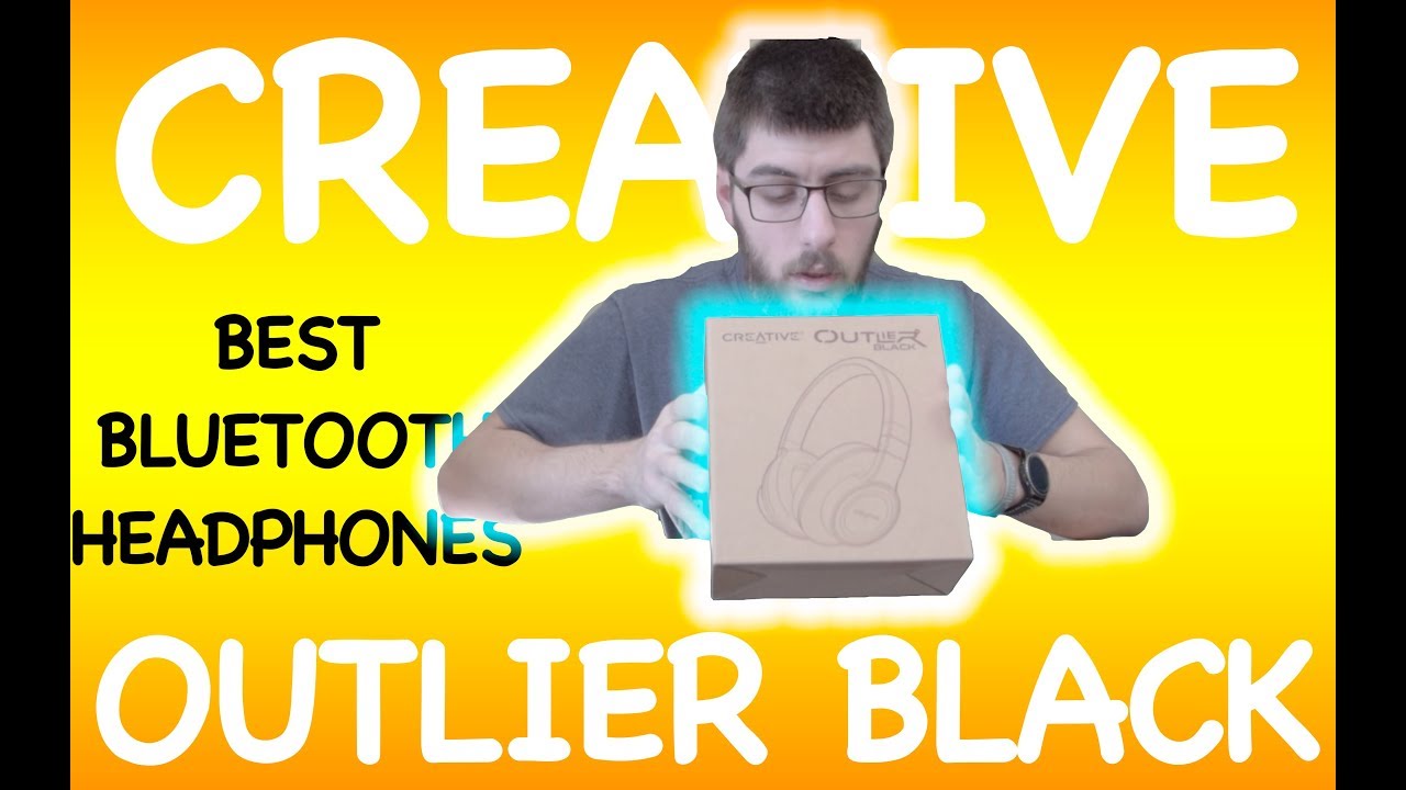 Great Quality Bluetooth Headphones Creative Outlier Black