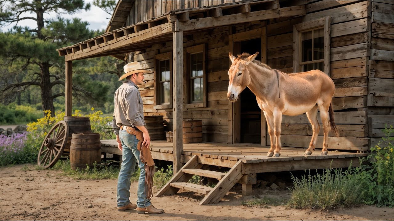 Pobre vaquero compró granero abandonado por 15 $ — se heló al hallar un burro dentro.