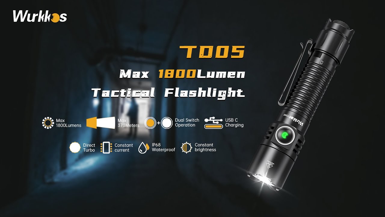 A tactical flashlight  TD05 with compact features and easy operation!!! (Part B)