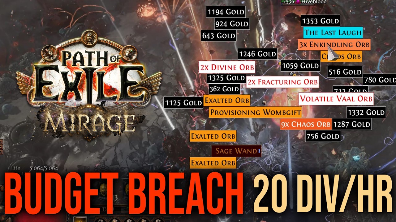 Budget breach, delirium and beyond 50 maps test - path of exile 1 3.28 Mirage