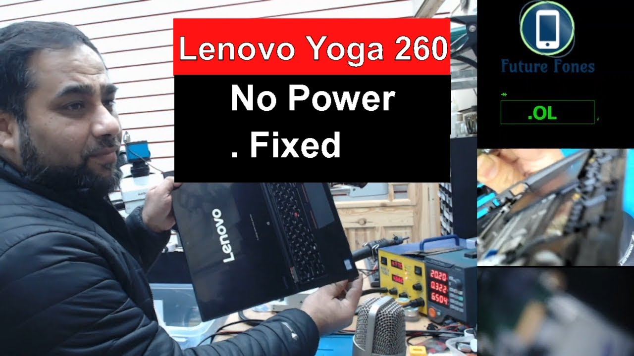 Let's Fix Lenovo Yoga 260 No Power Laptop. Blinking at Charging Port only.
