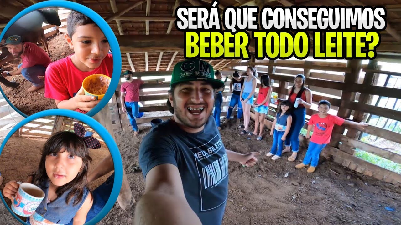 DESAFIEI 10 PESSOAS PARA BEBER TODO LEITE DA VACA
