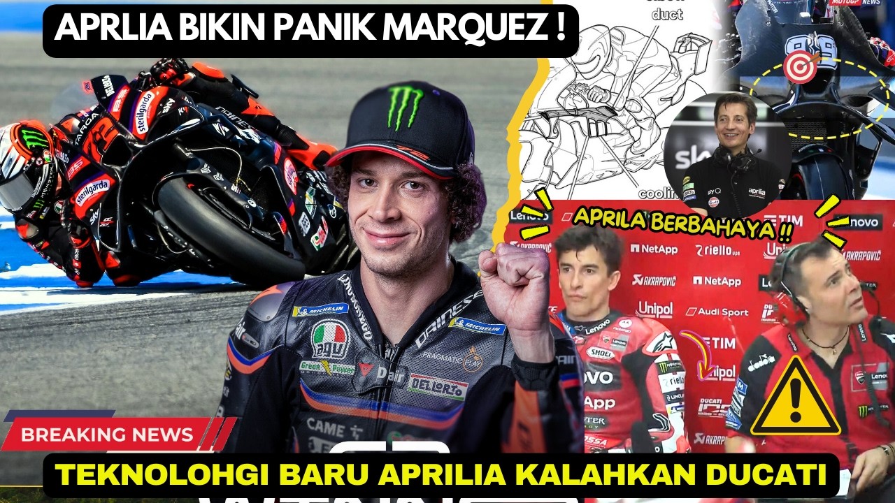 🚫PANAS‼️APRILIA BIKIN MARQUEZ PANIK❗️CIPTAKAN TEKNOLOGI BARU DEMI KALAHAKAN DUCATI❗️MOTOGP HARI INI🔥