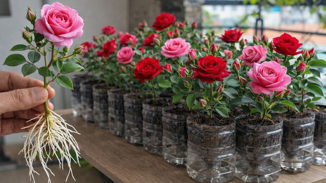 Размножьте 1000 розовых кустов всего за 7 дней 🌹 | Сверхэкономичный метод