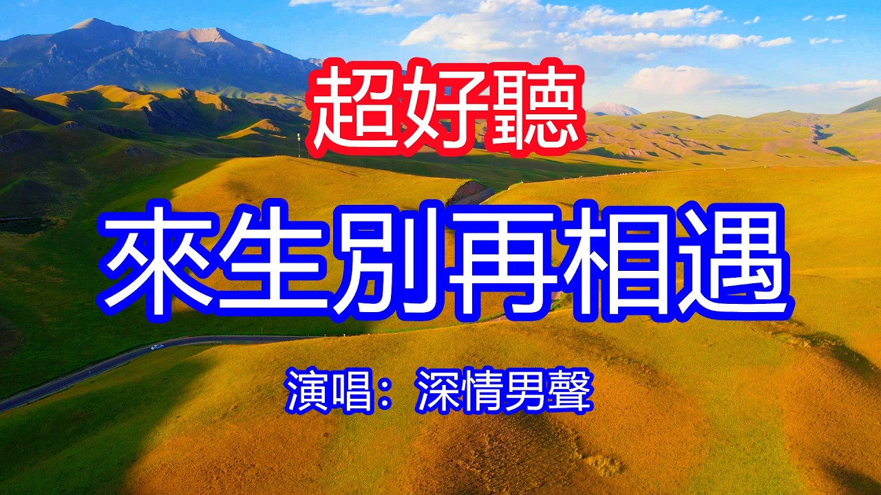 天呀！太好聽了，深情男聲超火傷感情歌《來生別再相遇》，今生和你相愛了一場，成了我心裡抹不去的痛！讓你一聽就忘不掉的催淚神曲，唱的撕心裂肺，聽得痛哭流涕！新疆伊昭公路風景！傷感情歌！療癒情歌！