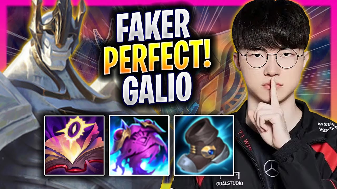 FAKER PERFECT GAME WITH GALIO! - T1 Faker Plays Galio MID vs Annie! | Season 2025