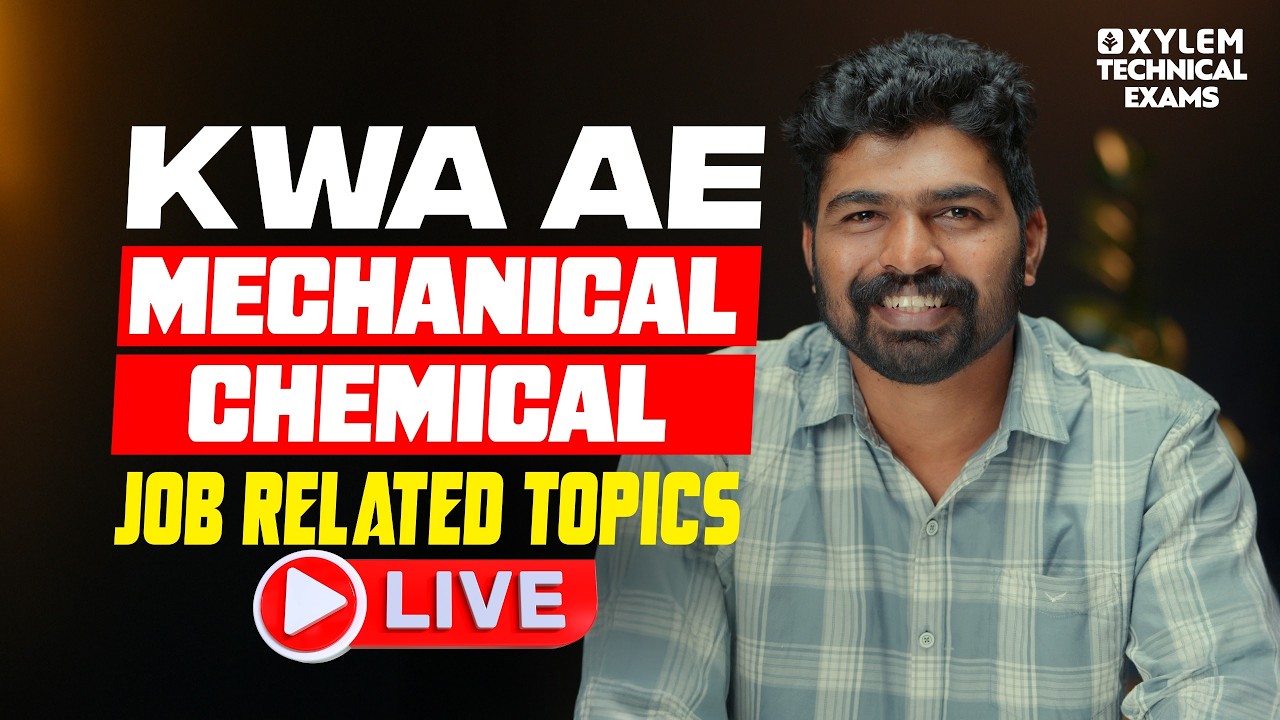 KWA AE Mechanical, Chemical , Job Related topics | Xylem Technical Exams |