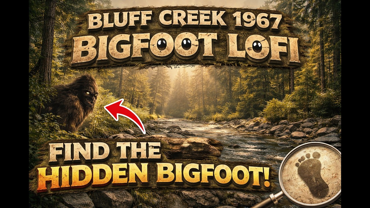 Bigfoot LoFi  🌲 Study & Relax in Bluff Creek 1967  (Find The Hidden Bigfoot 👀)