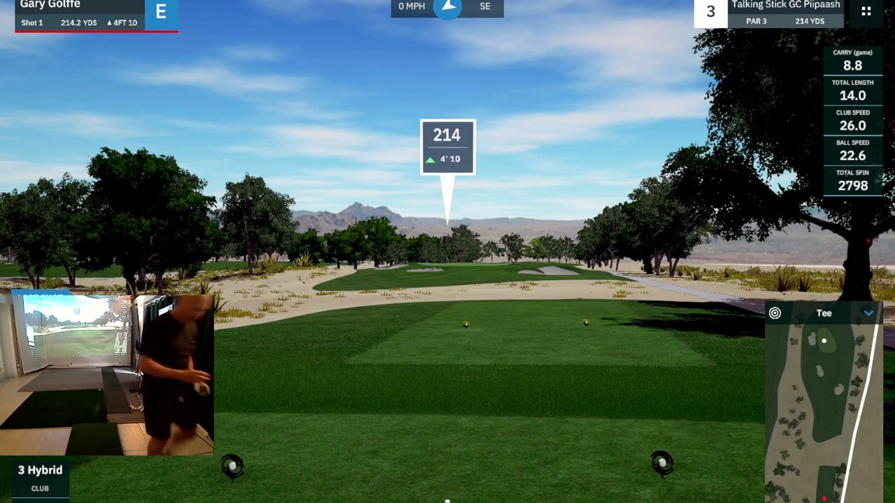 Golffe plays Talking Stick GC Piipaash By CLAZBIE with Mevo + & GSPro software