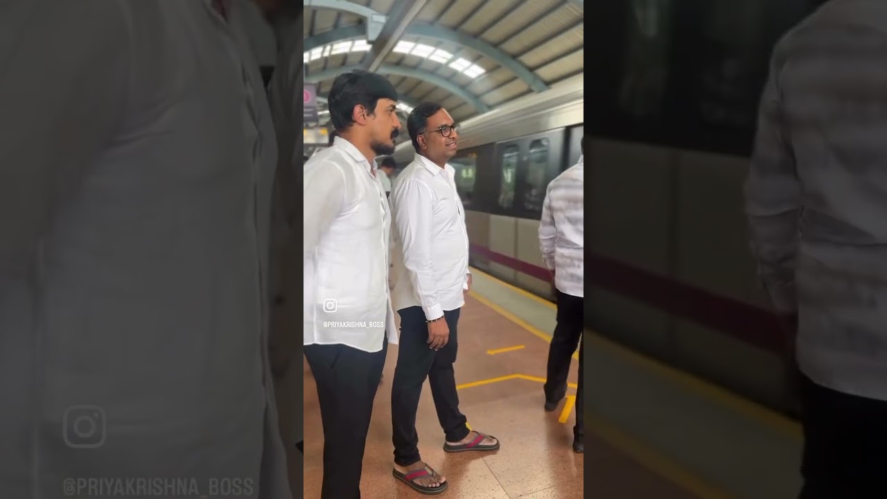 Metro Journey #boss #priyakrishna #mla #govindrajnagara #bengaluru #kannadiga
