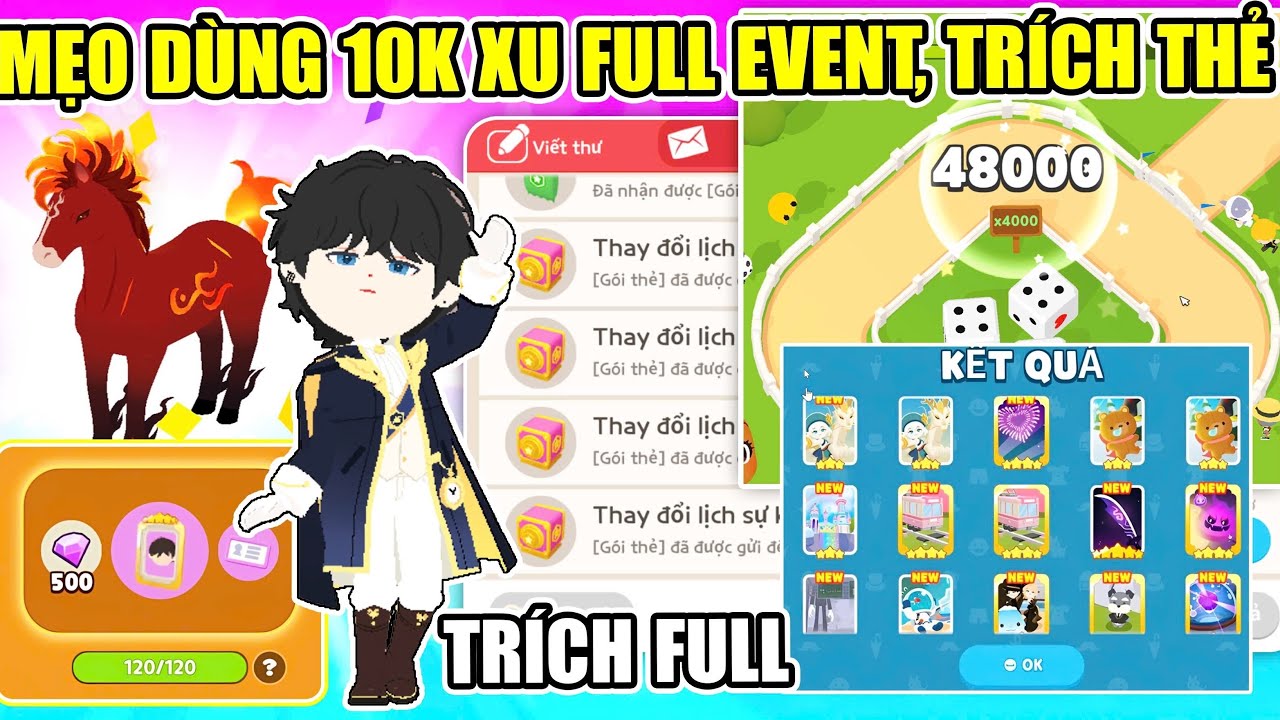 MẸO DÙNG 10.000 XU FULL SỰ KIỆN, LỖI TRÍCH THẺ FULL THẺ SỚM ĐANG HOT | Play Together 