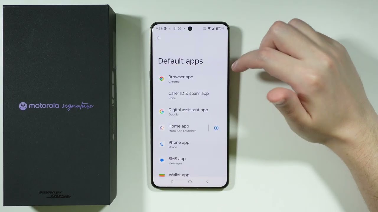 Motorola Signature: How to Change Default Launcher