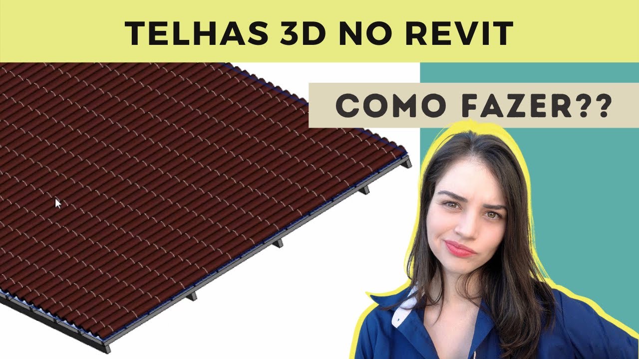 Como fazer telha/telhado 3D no Revit - Dúvida do Seguidor