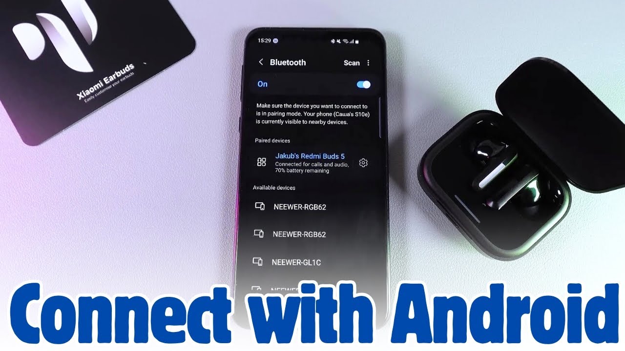 How to Connect Xiaomi Redmi Buds 5 with Android Phone